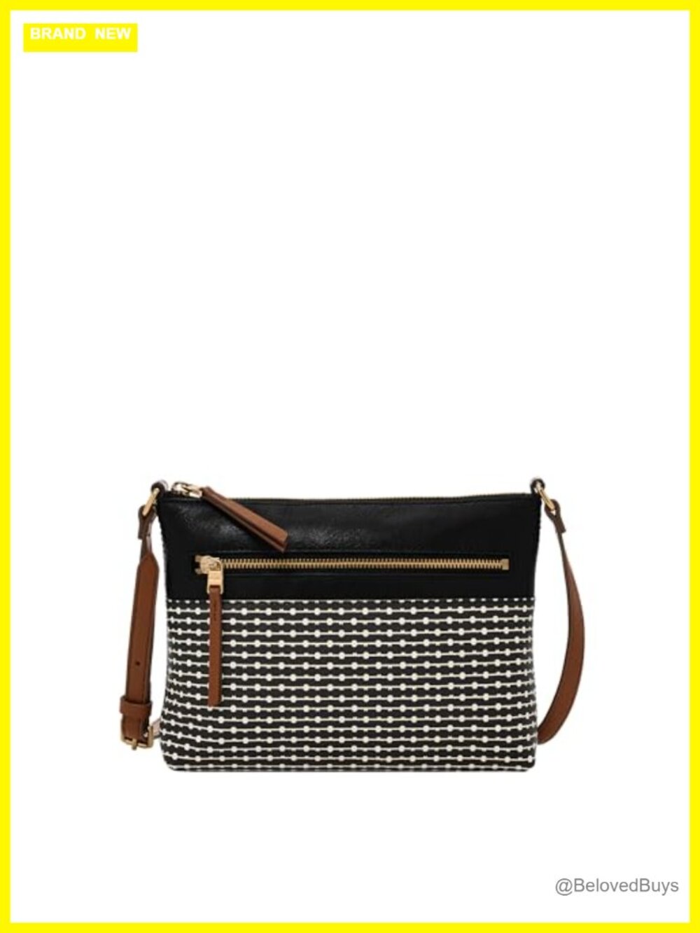Fossil Harper Leather Small Flap Crossbody Purse Handbag for Women